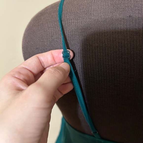 Vintage Victoria Secret Ultra Sheer Lace Babydoll Nightie Green Chiffon Medium - Picture 4 of 7